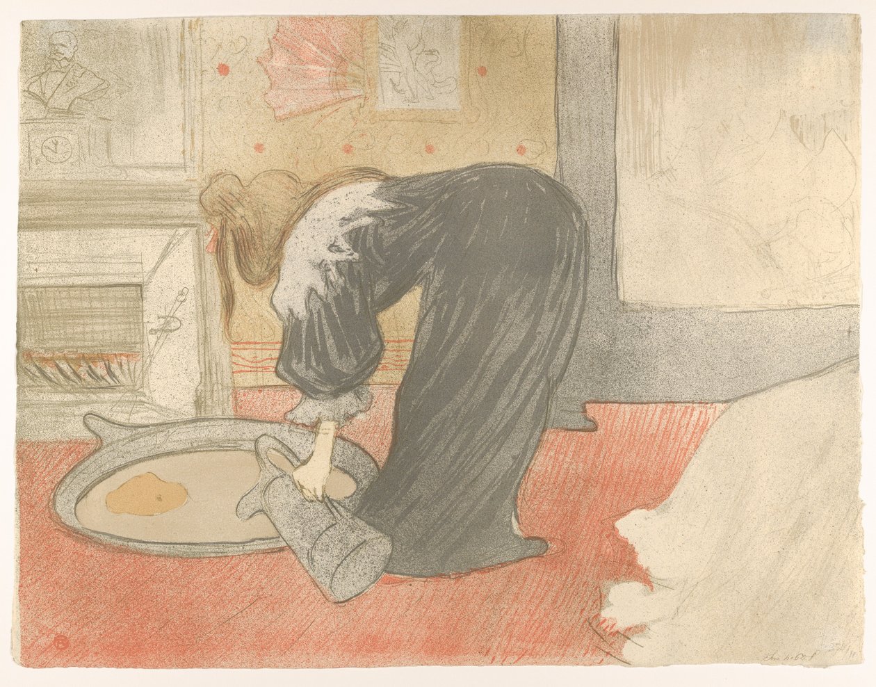 Riempire una vasca, da «Elles» da Henri de Toulouse-Lautrec