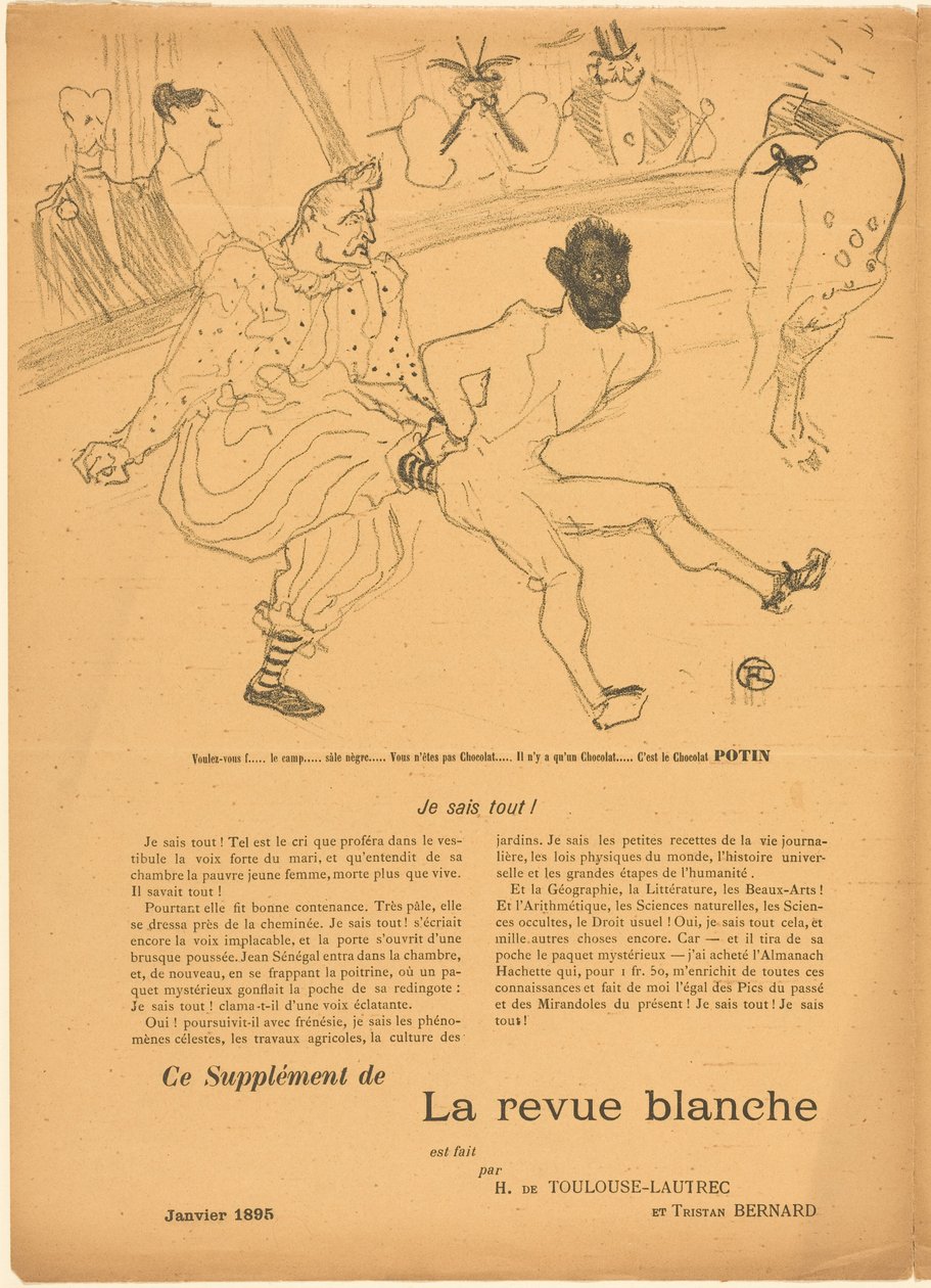 Footit und Chocolat (Footit et Chocolat) [linkes Recto] da Henri de Toulouse-Lautrec