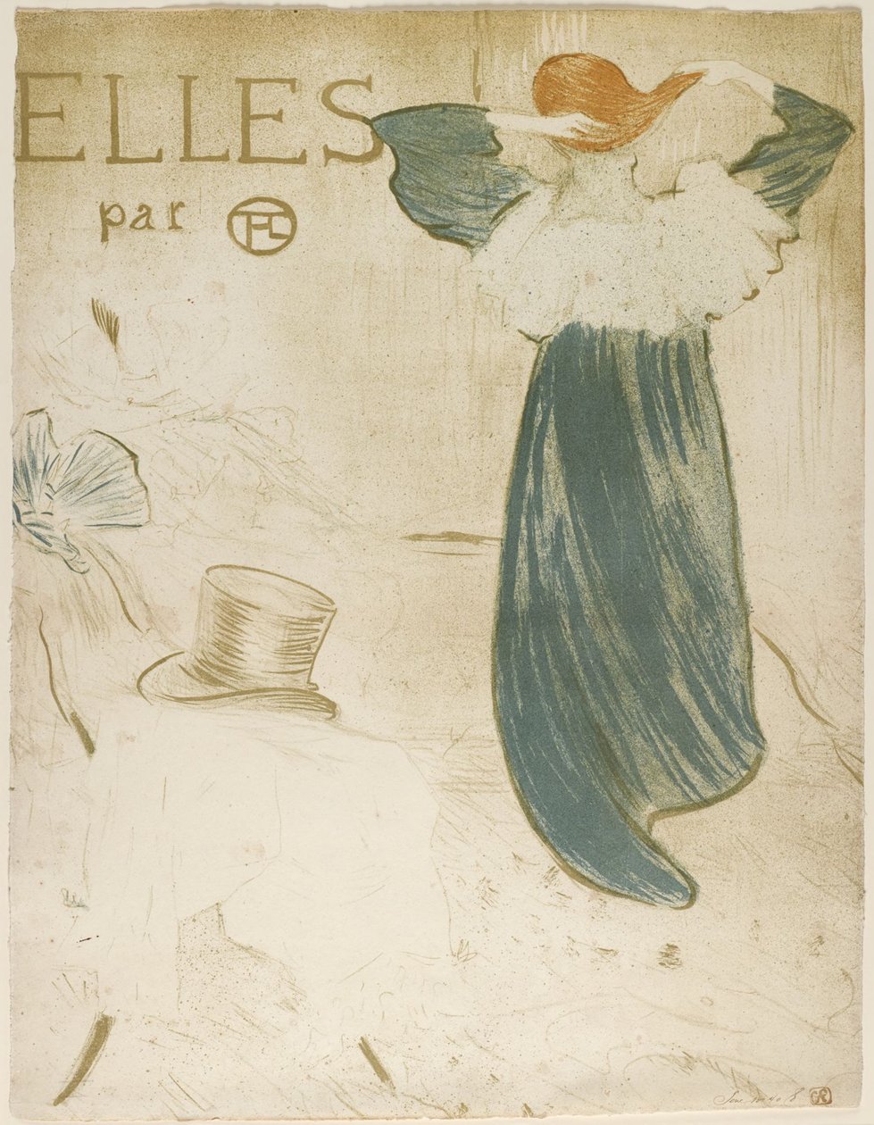 Frontespizio del portfolio “Elles” da Henri de Toulouse-Lautrec