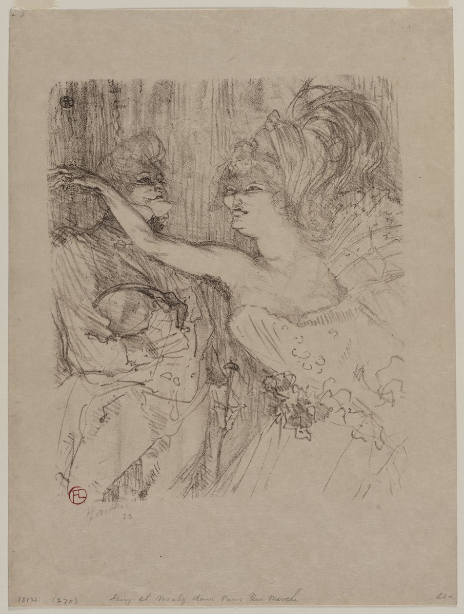Guy e Mealy, in "Paris qui Marche" da Henri de Toulouse-Lautrec