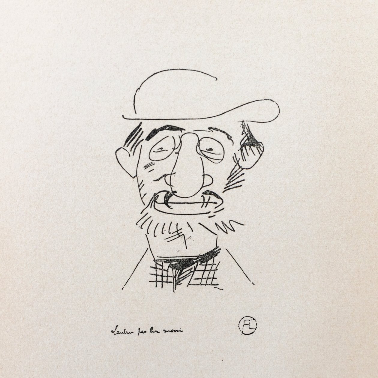 Henri Toulouse-Lautrec. Autoritratto. da Henri de Toulouse Lautrec