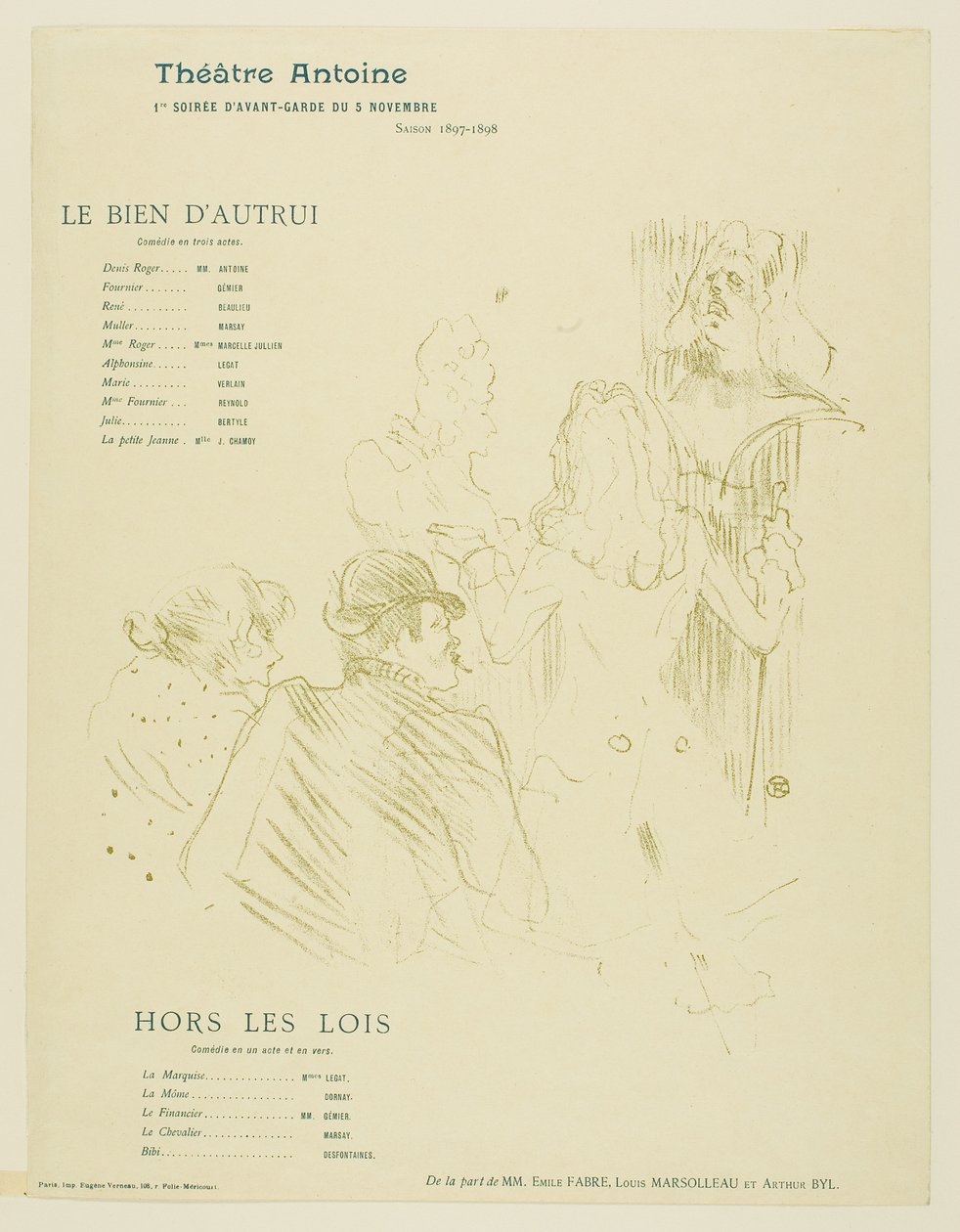 Omaggio a Molière da Henri de Toulouse-Lautrec