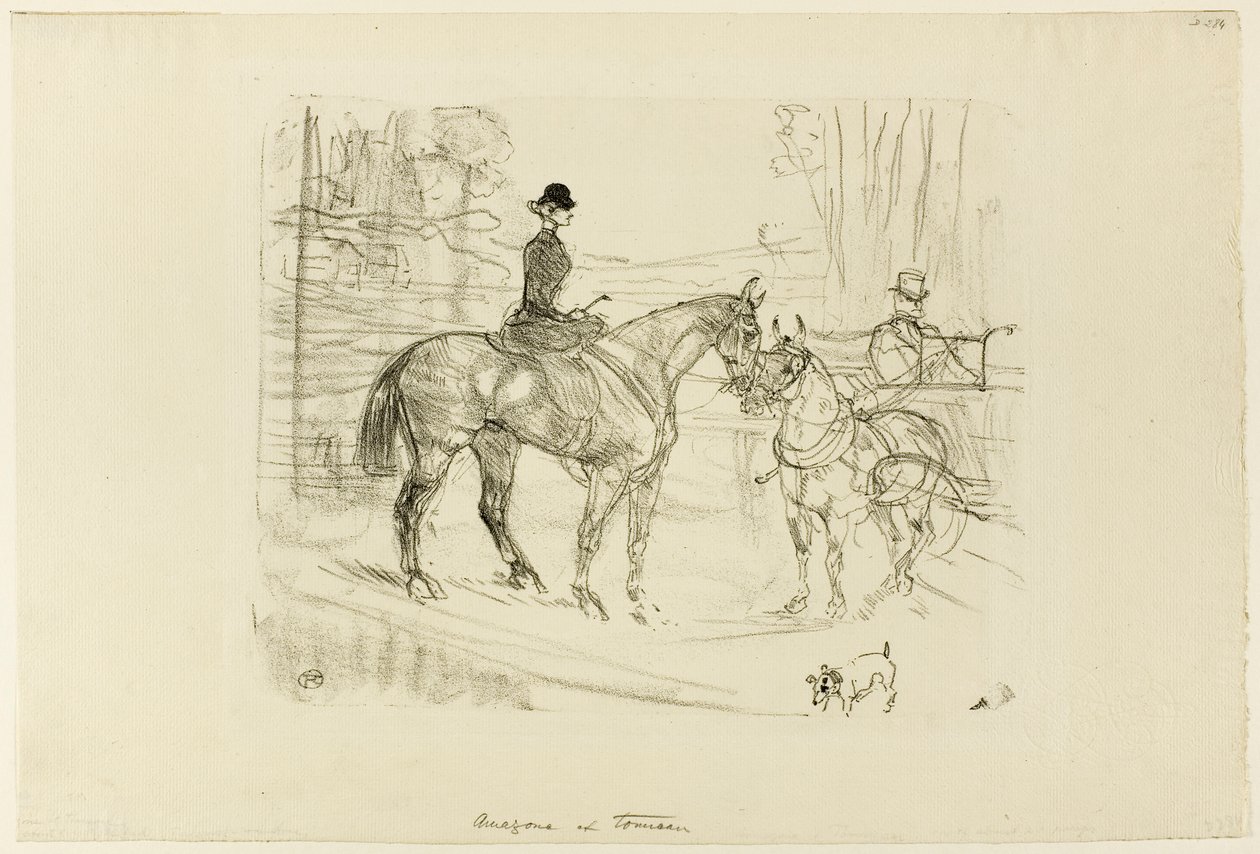 Cavallerizza e Carro da Henri de Toulouse-Lautrec