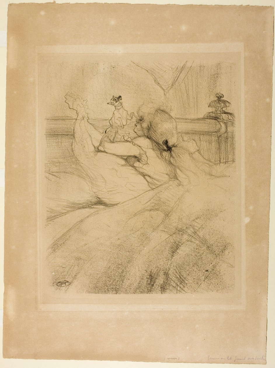 A letto da Henri de Toulouse-Lautrec
