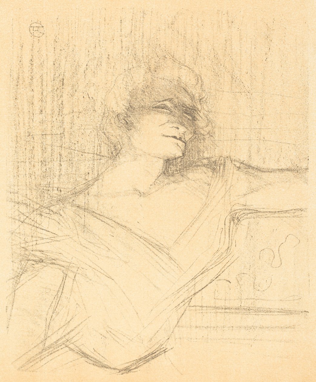In "La glu" da Henri de Toulouse-Lautrec
