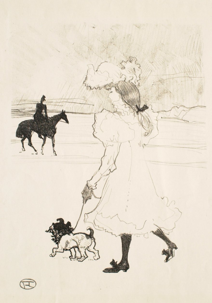Nel Bois de Boulogne (Nel bosco) da Henri de Toulouse-Lautrec