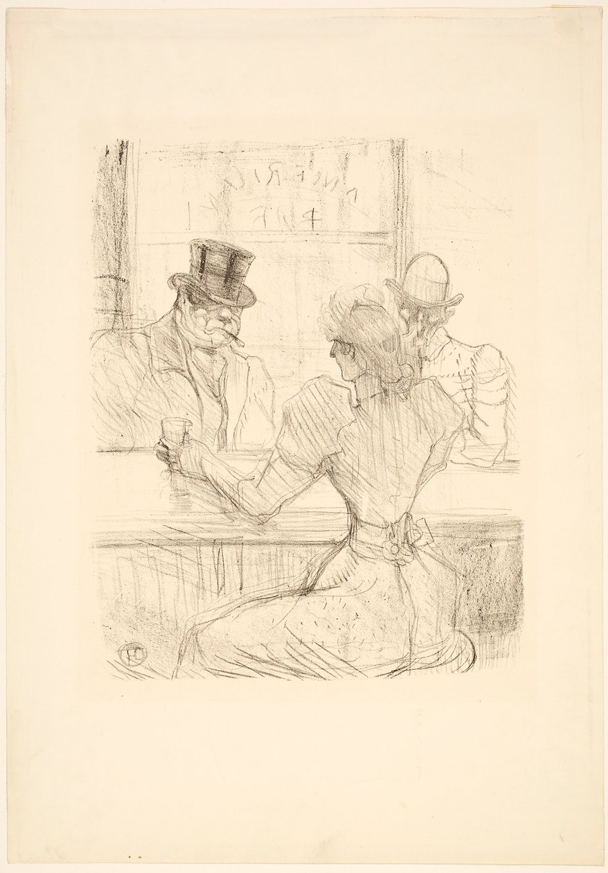 Nel Bar Picton (American Bar), rue Scribe da Henri de Toulouse-Lautrec