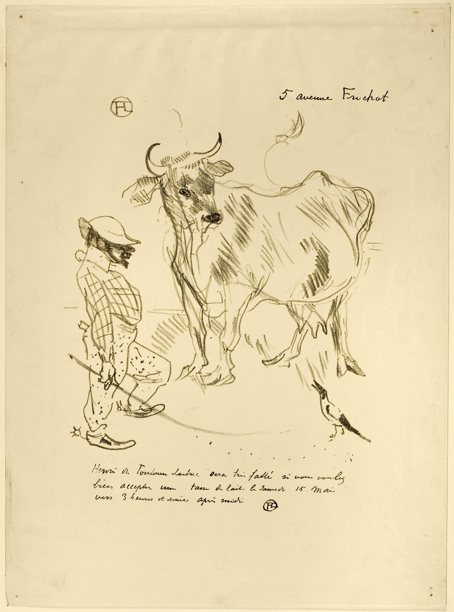 Invito a un bicchiere di latte da Henri de Toulouse-Lautrec