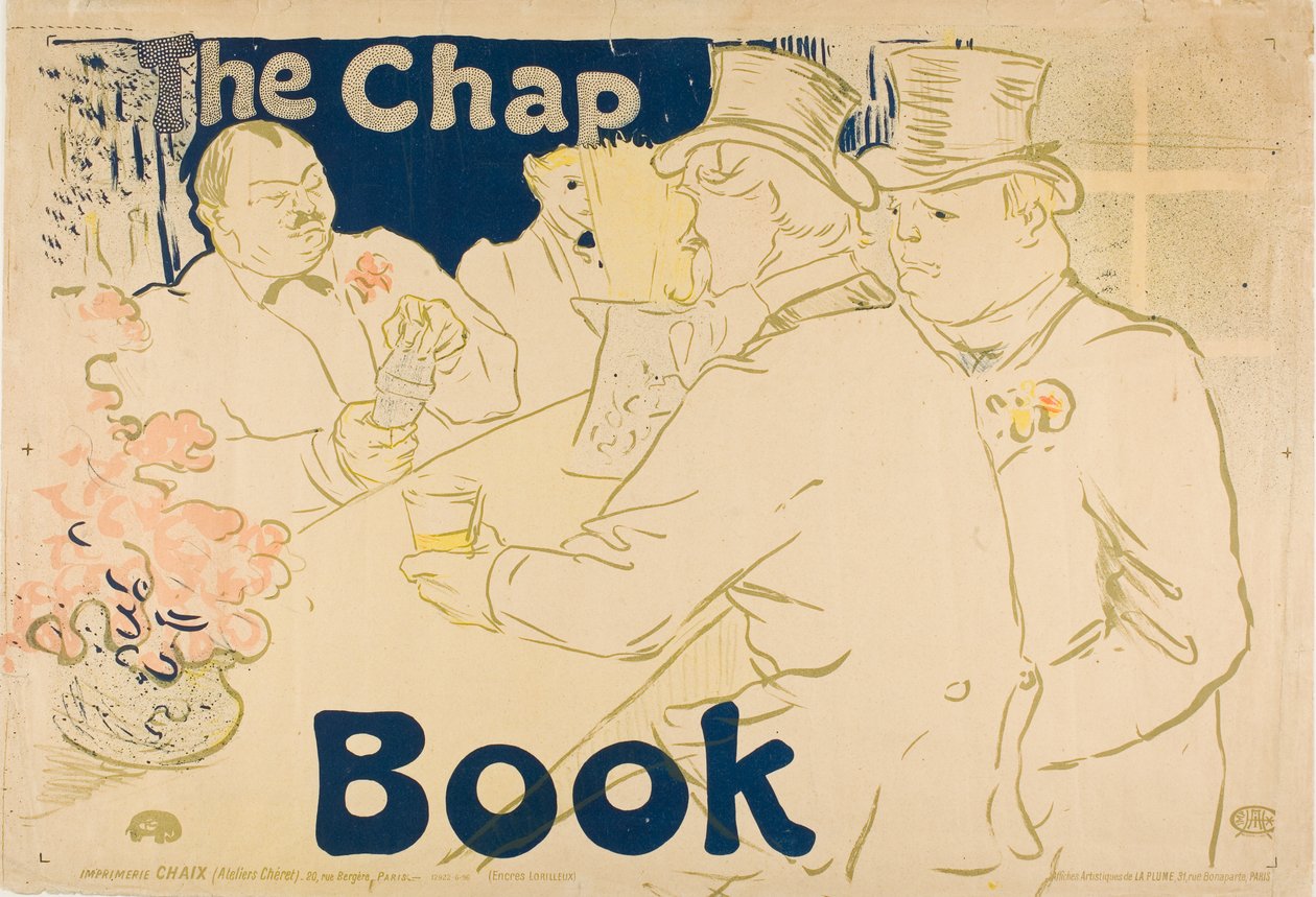 Bar irlandese e americano, Rue Royale—The Chap Book da Henri de Toulouse-Lautrec