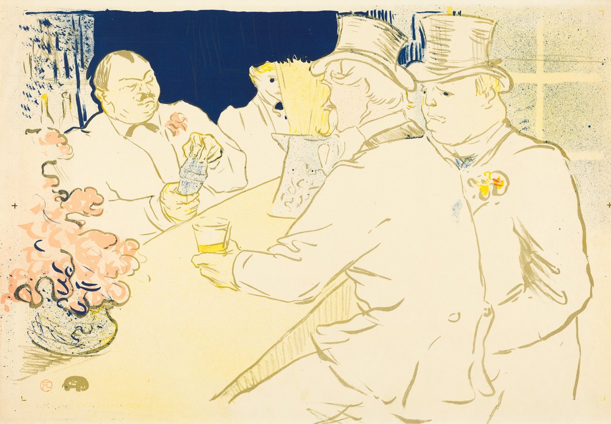 Irish and American Bar, rue Royale da Henri de Toulouse-Lautrec