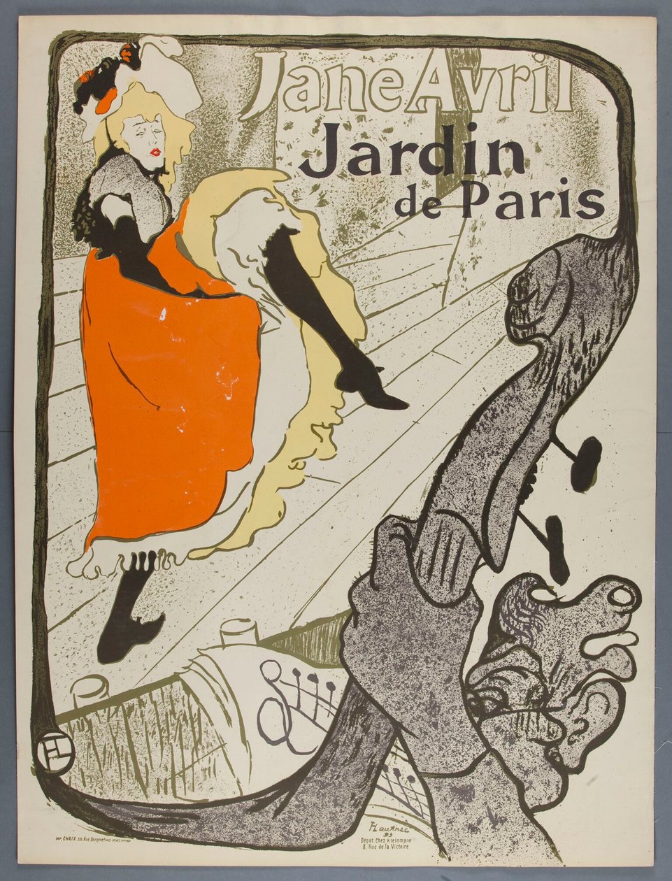 Jane Avril, Giardino di Parigi da Henri de Toulouse-Lautrec