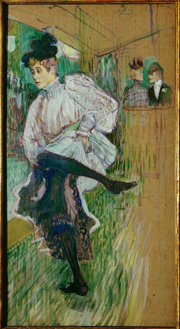 Jane Avril che balla da Henri de Toulouse-Lautrec