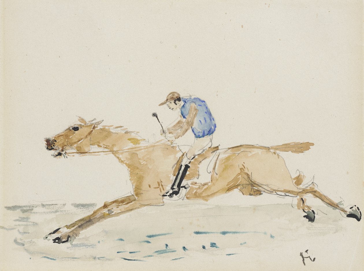 Jockey al galoppo da Henri de Toulouse-Lautrec