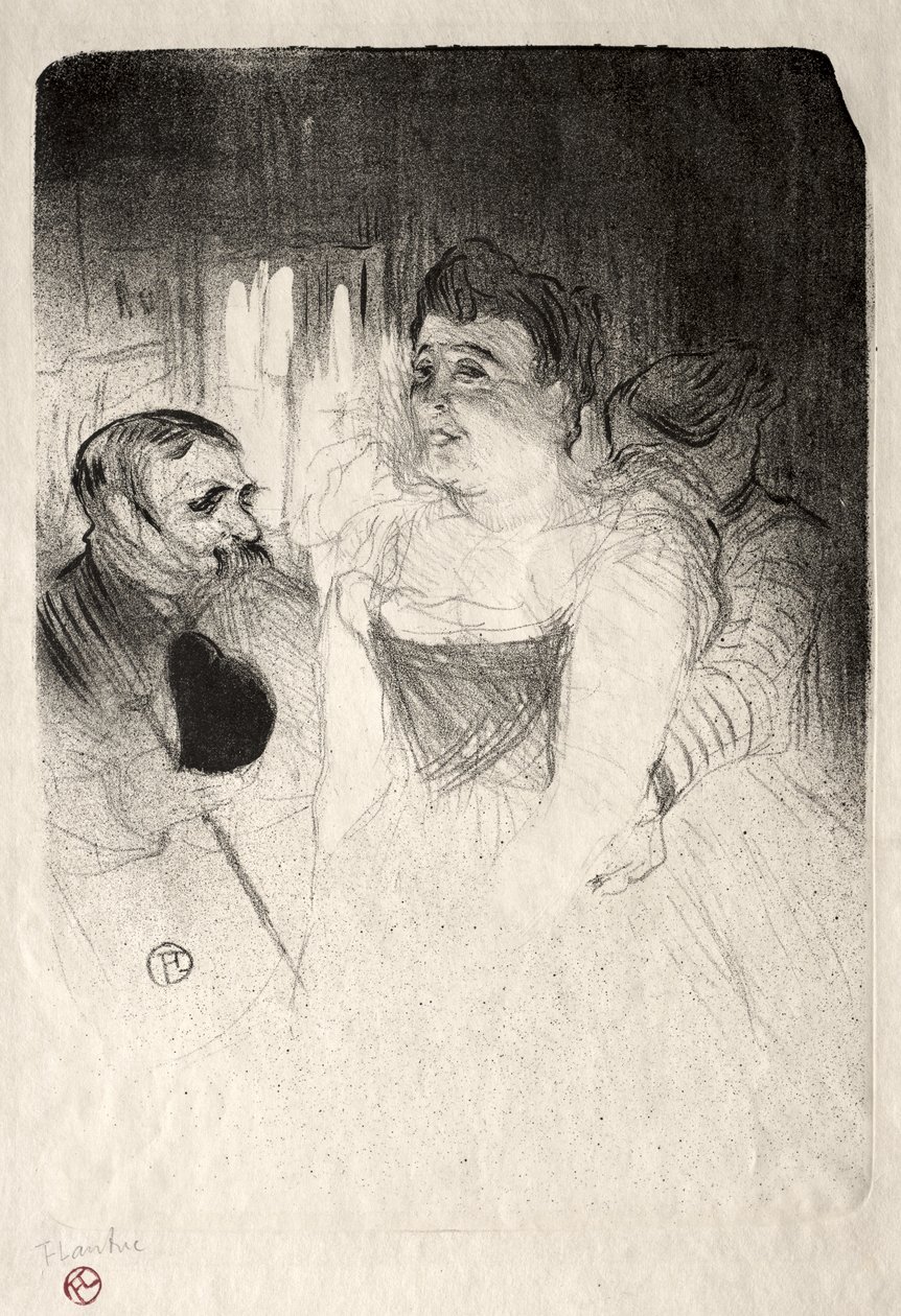 Judic nella loggia da Henri de Toulouse-Lautrec