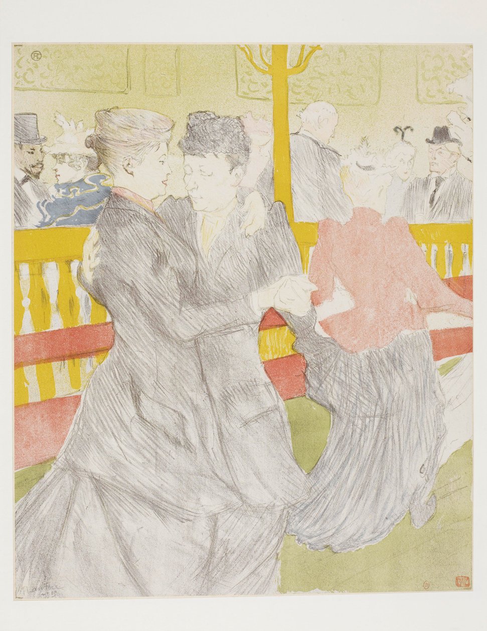 La danza al Moulin Rouge da Henri de Toulouse-Lautrec