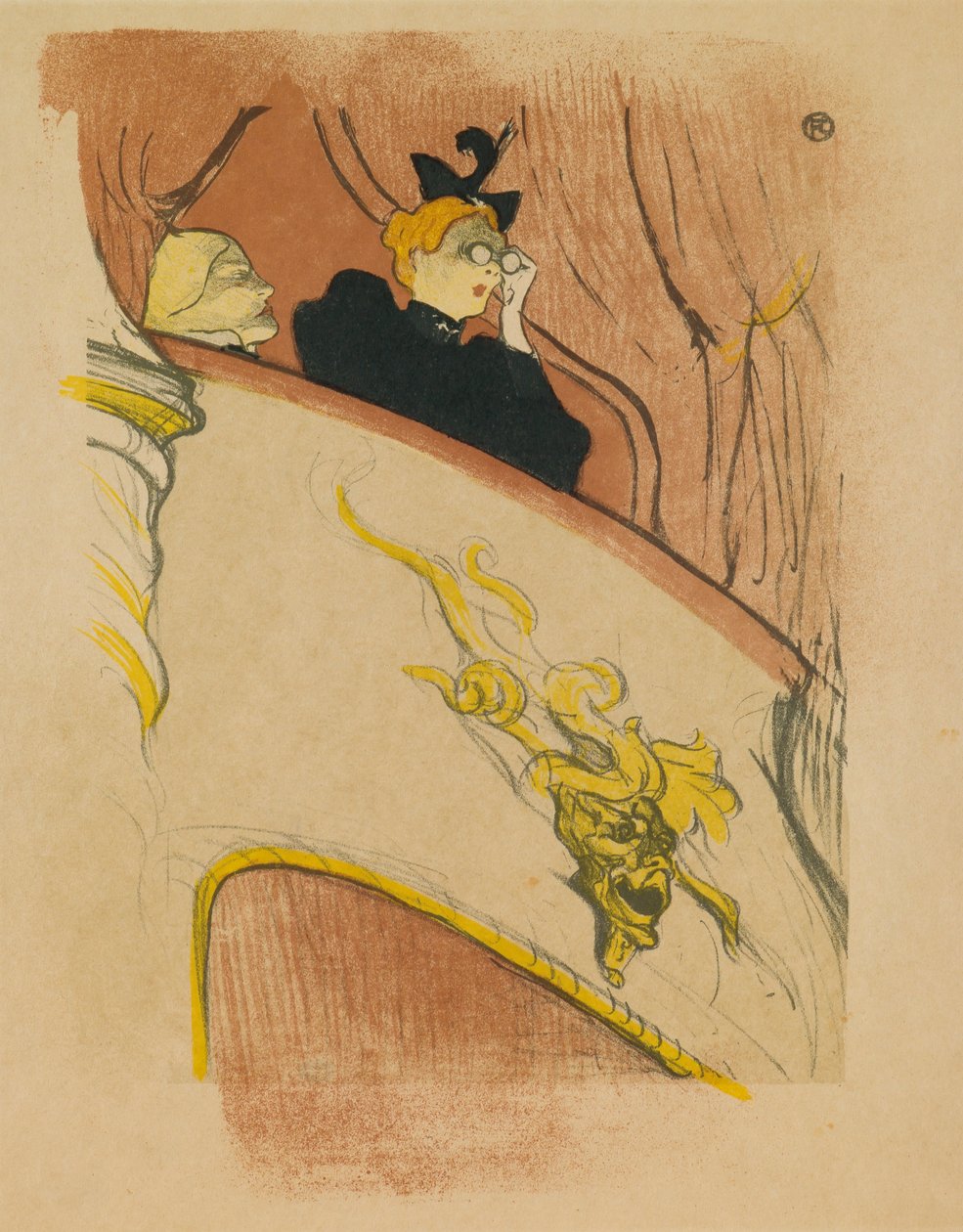 La Loge au Mascaron Doré da Henri de Toulouse-Lautrec
