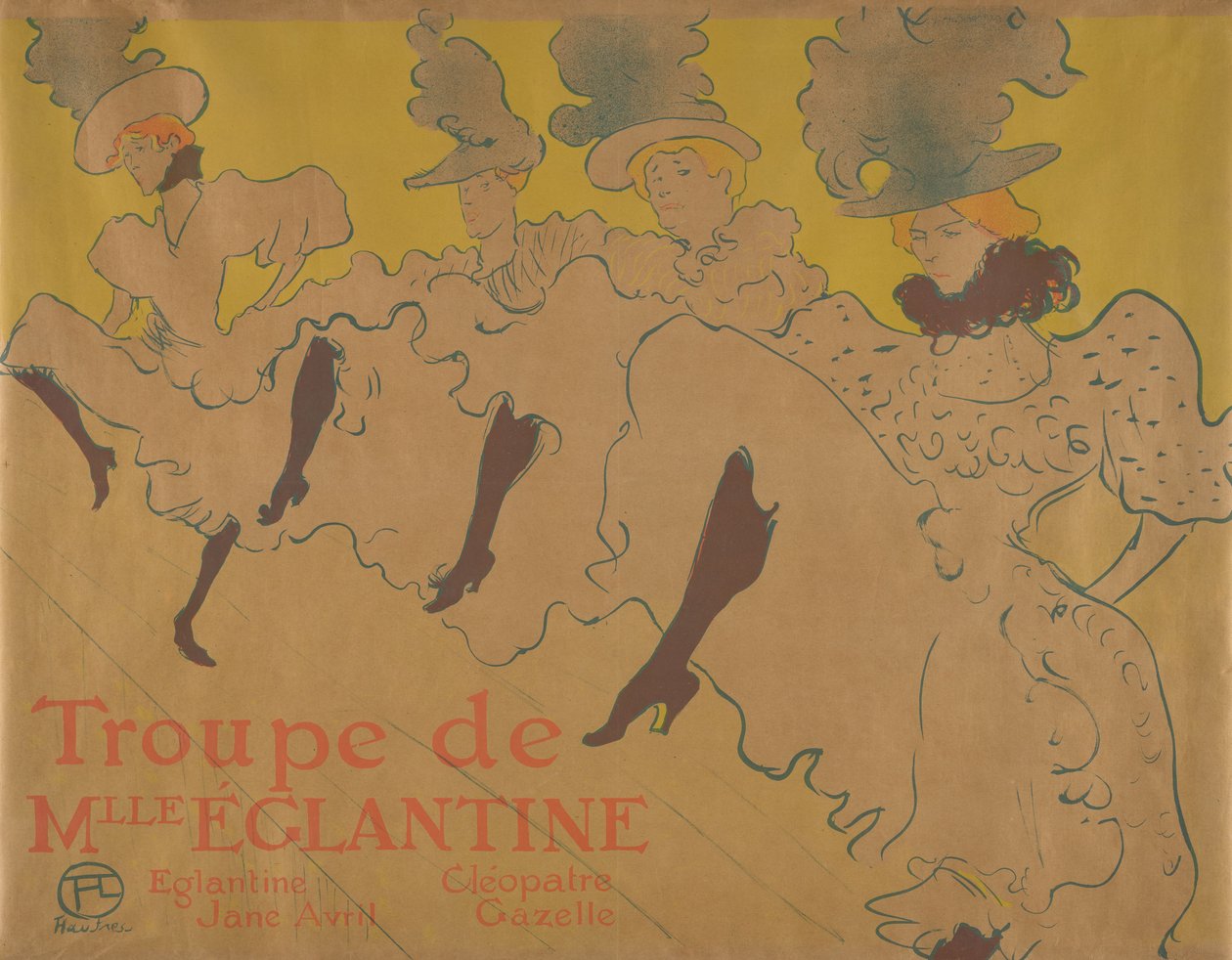 Die Truppe von Mademoiselle Églantine da Henri de Toulouse-Lautrec