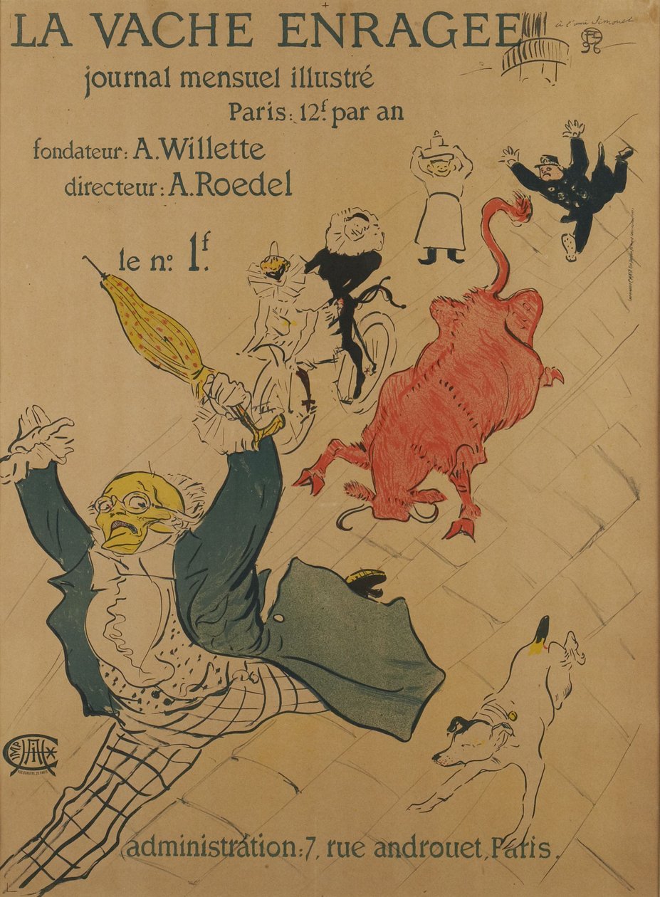 Die wütende Kuh da Henri de Toulouse-Lautrec
