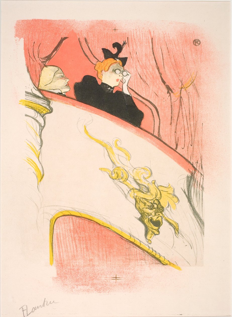 La loggia al mascarone dorato da Henri de Toulouse-Lautrec