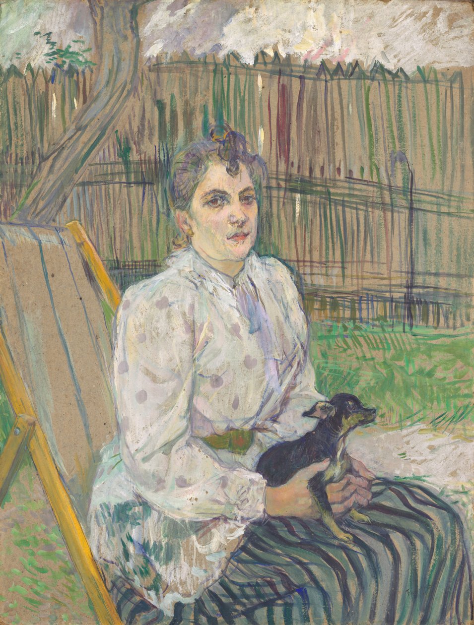 Signora con un Cane da Henri de Toulouse-Lautrec
