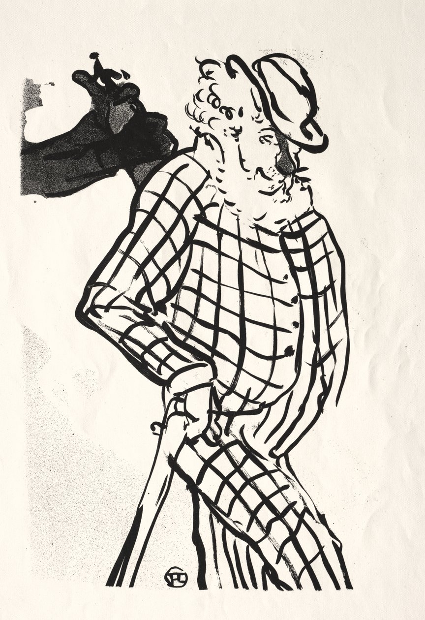 Il caffè-concerto: Cantante americano da Henri de Toulouse-Lautrec