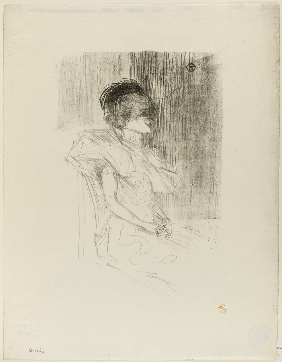 Usuraio seduto da Henri de Toulouse-Lautrec