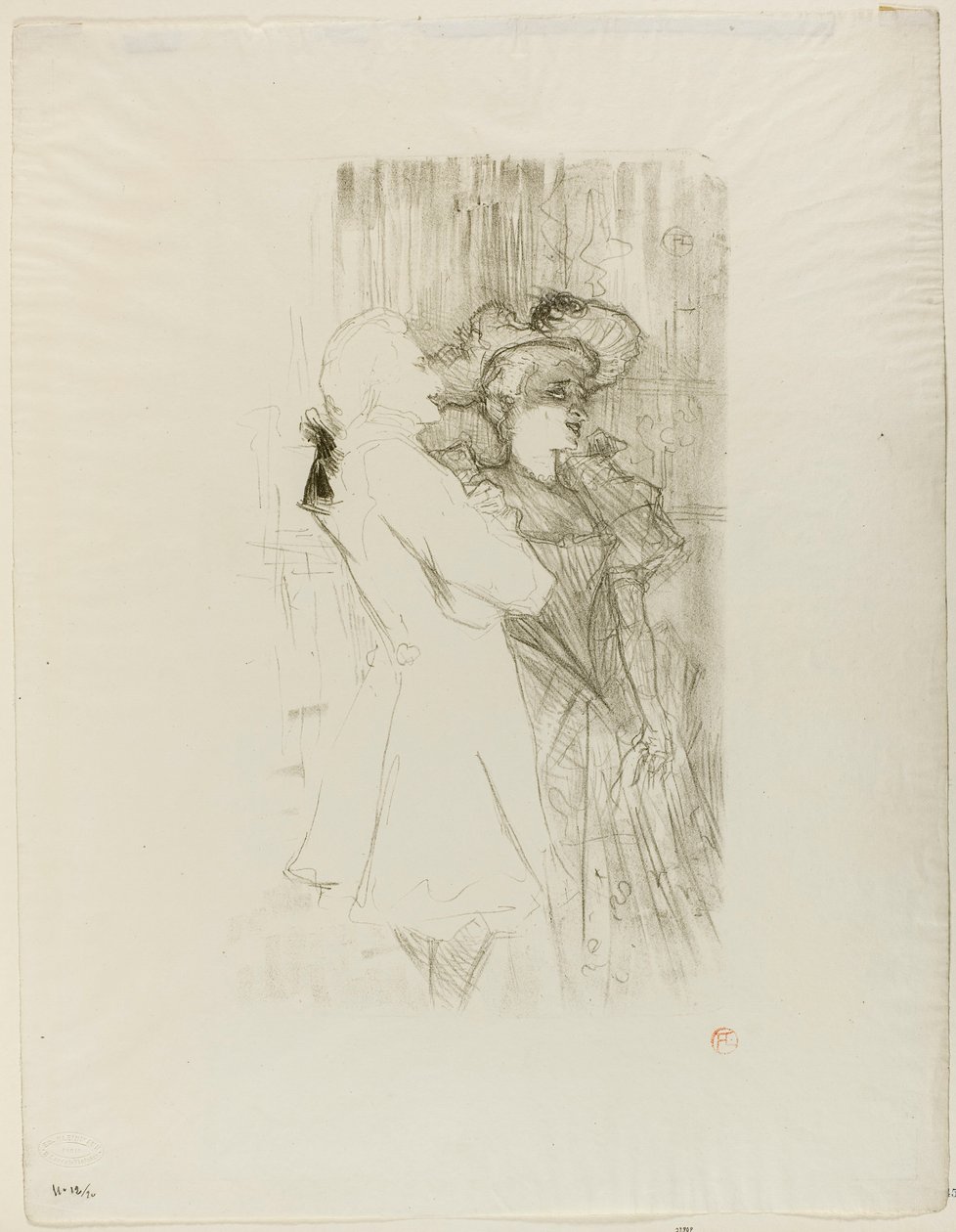 Lender e Auguez in La Chanson de Fortunio da Henri de Toulouse-Lautrec
