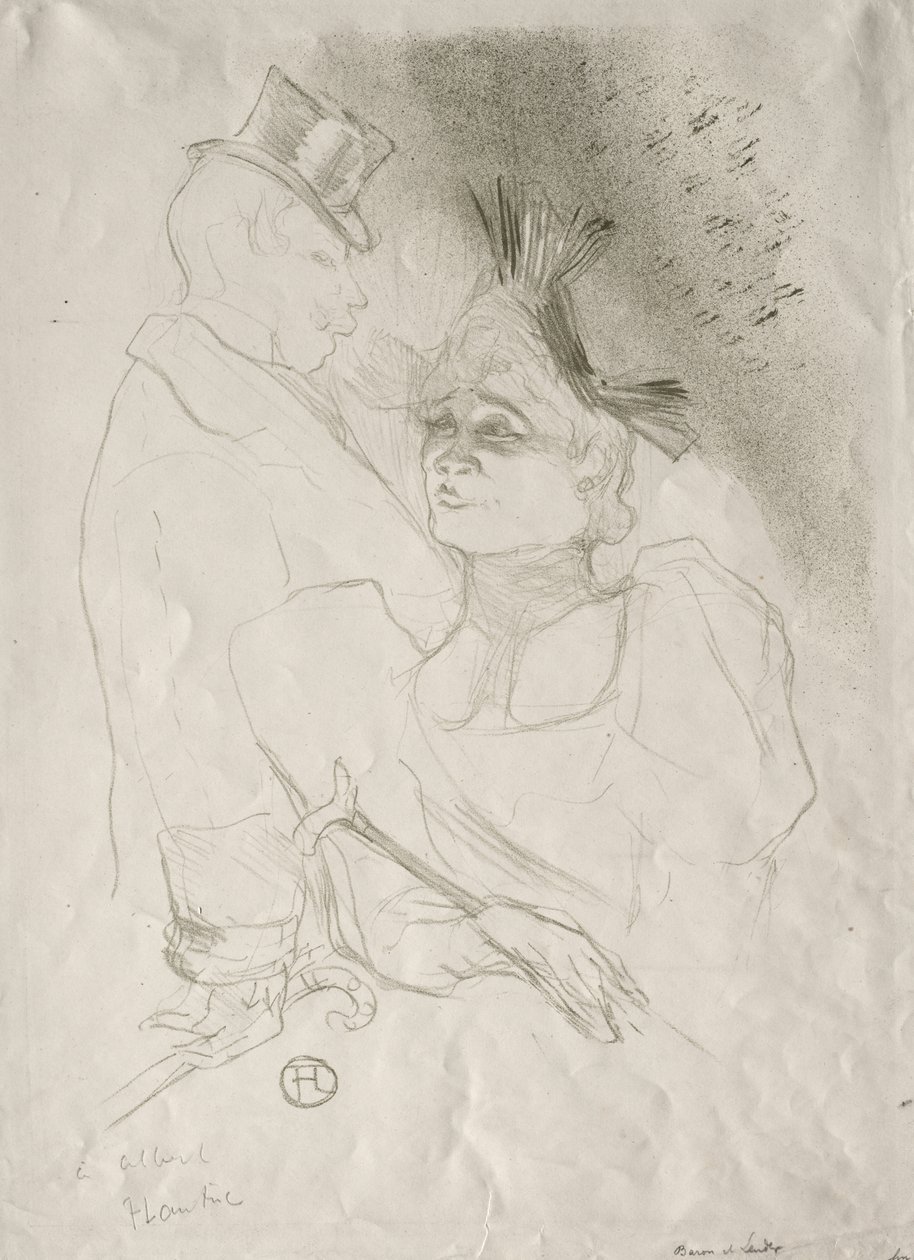 Creditore e Barone da Henri de Toulouse-Lautrec