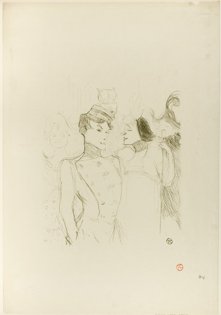 Lender e Lavallière in una rivista al Variétés da Henri de Toulouse-Lautrec