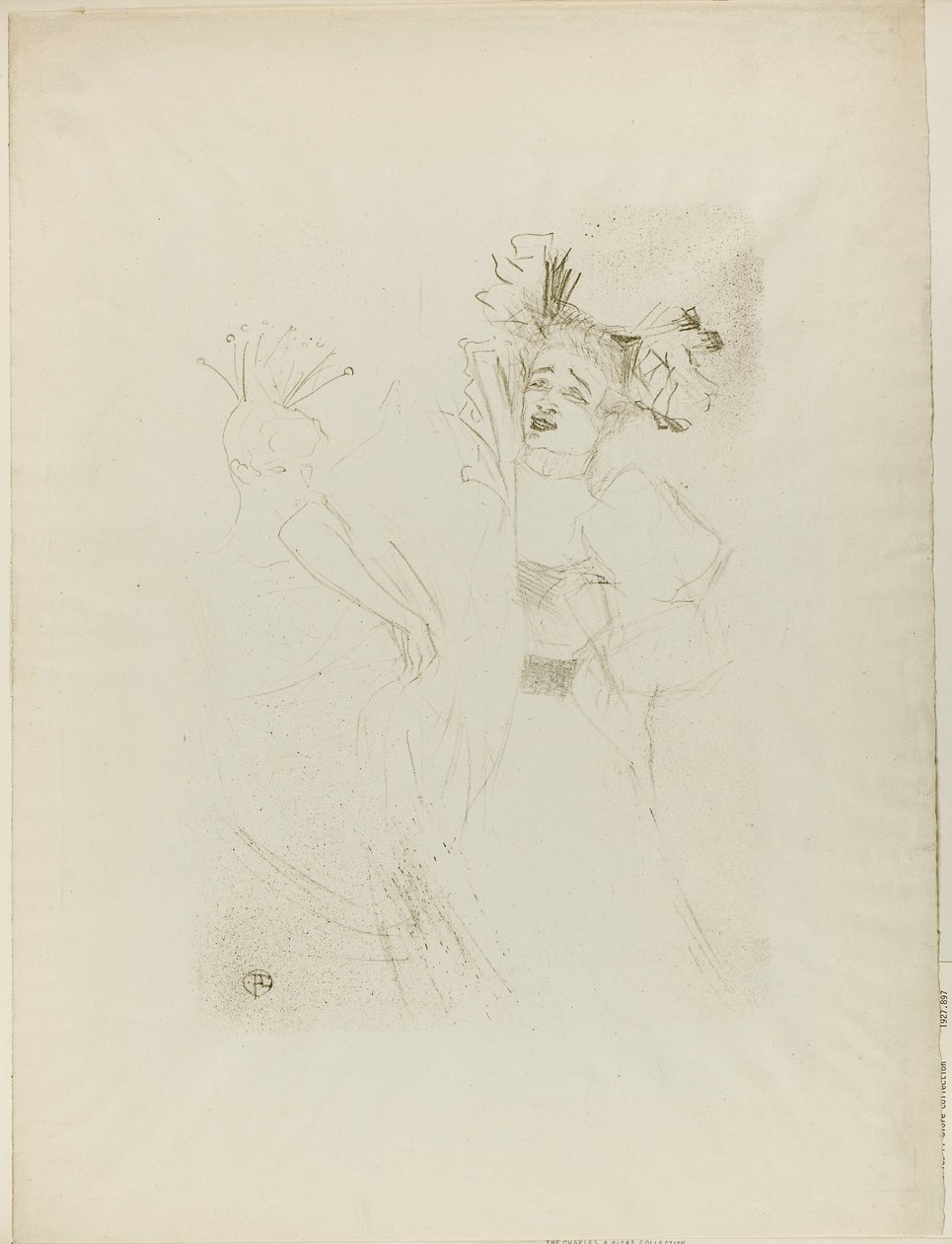 Lender in Chilpéric, Viso Frontale da Henri de Toulouse-Lautrec