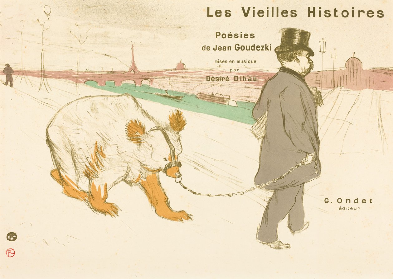 Les Vieilles Histoires, copertina/frontespizio da Henri de Toulouse-Lautrec
