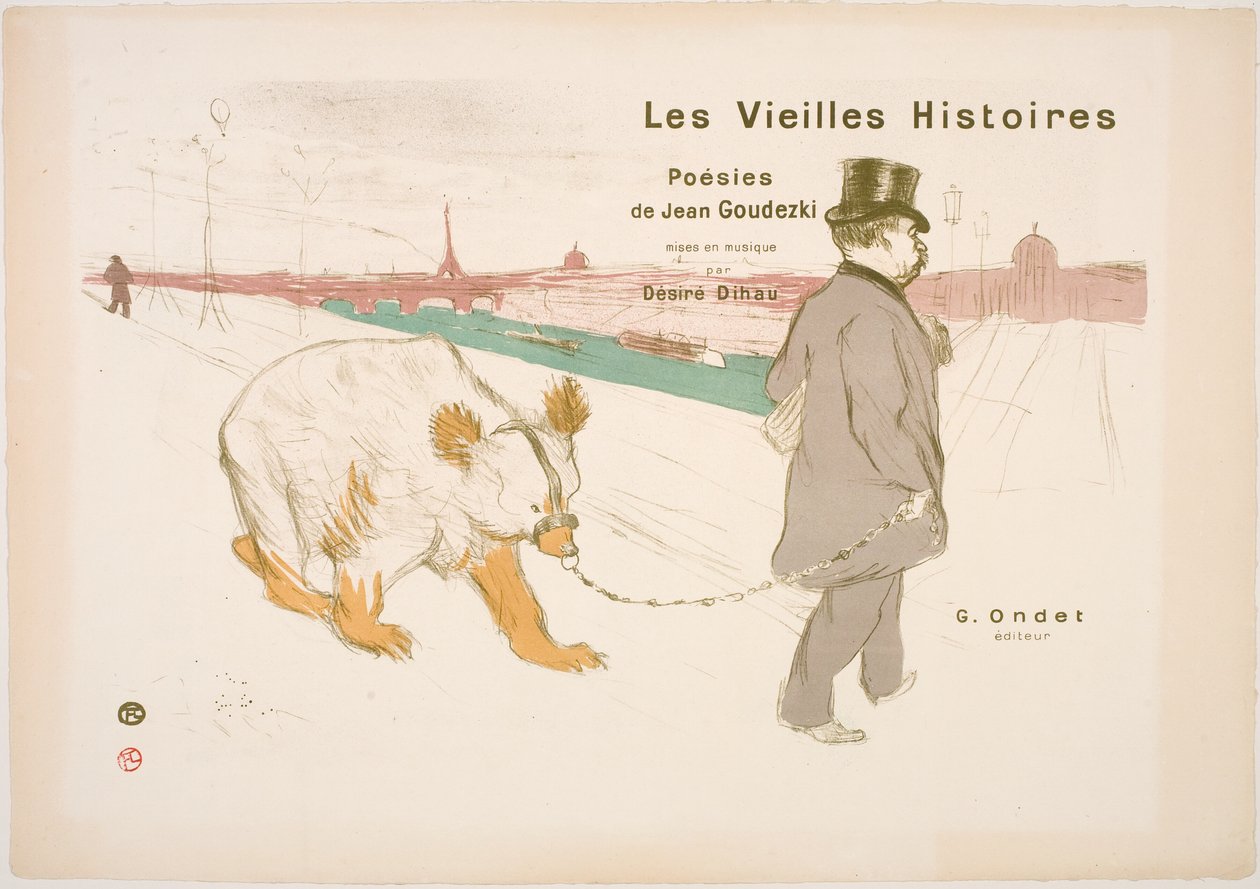 Le vecchie storie, copertine da Henri de Toulouse-Lautrec