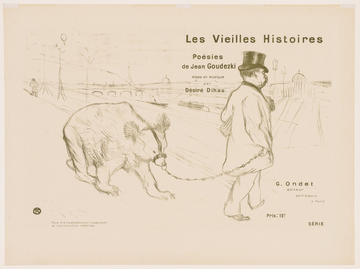 Le Vecchie Storie: Copertina - Frontespizio da Henri de Toulouse-Lautrec