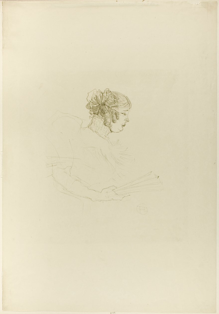 Luce Myrès, di profilo da Henri de Toulouse-Lautrec