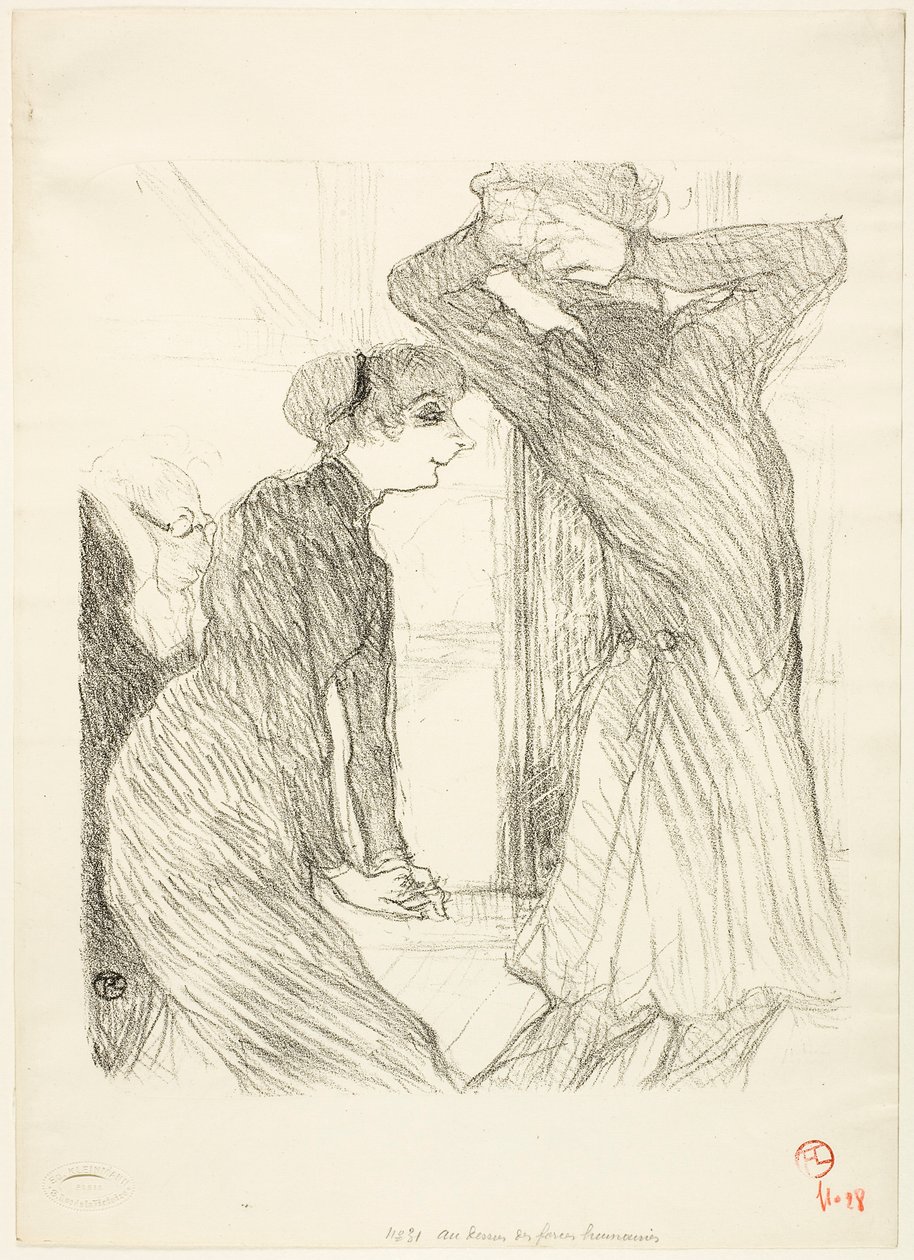 Lugné-Poé e Bady, in "Au-Dessus des Forces Humaines" da Henri de Toulouse-Lautrec