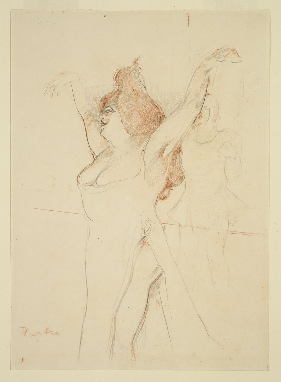 Mademoiselle Cocyle come Elena di Troia in La Belle Helene da Henri de Toulouse-Lautrec
