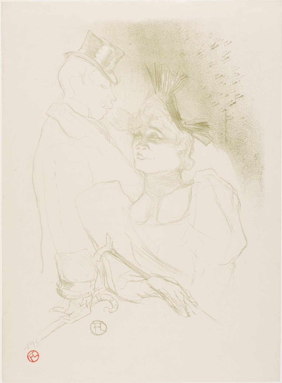 Mademoiselle Lender e il barone da Henri de Toulouse-Lautrec