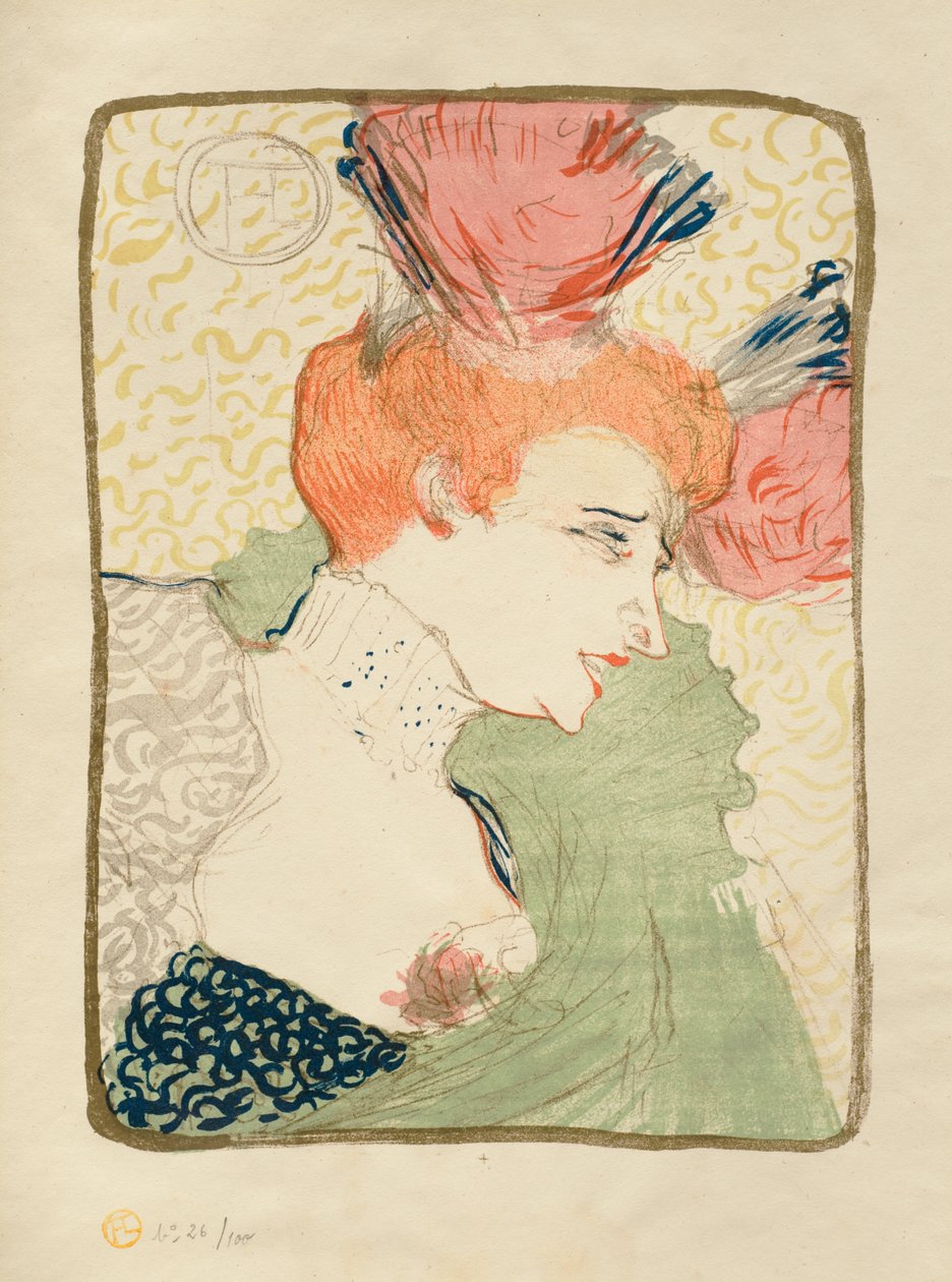 Mademoiselle Marcelle Lender, busto da Henri de Toulouse-Lautrec
