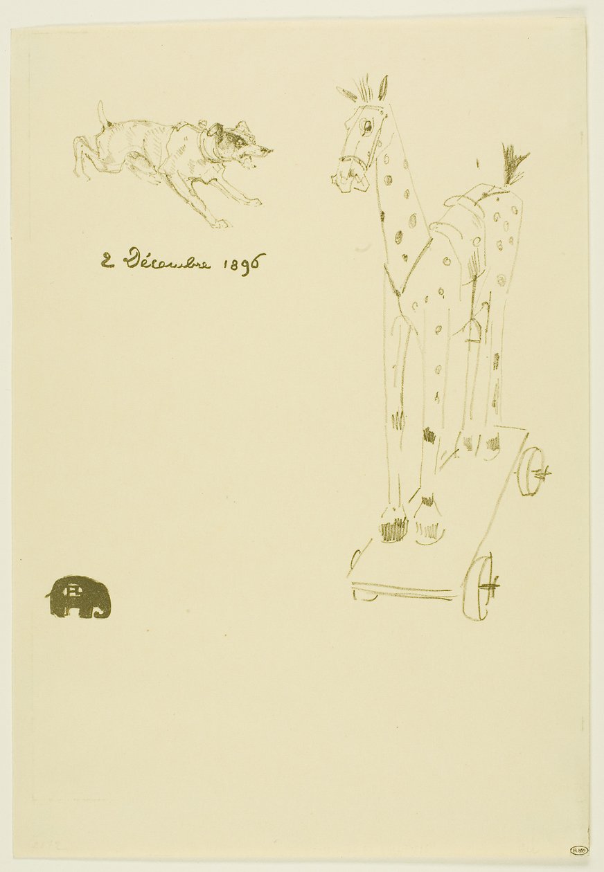 Menu Sylvain da Henri de Toulouse-Lautrec