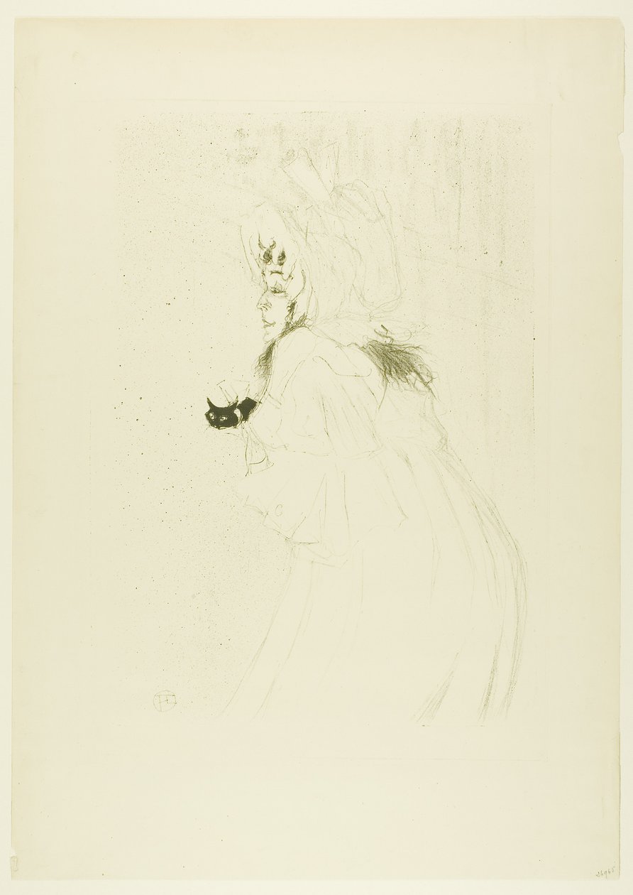 Miss May Belfort che fa un inchino da Henri de Toulouse-Lautrec