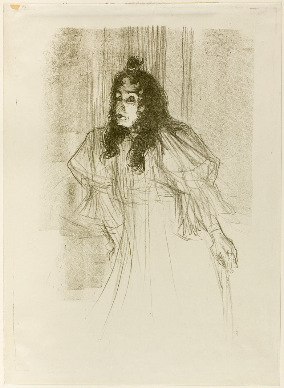 Miss May Belfort con capelli lunghi da Henri de Toulouse-Lautrec