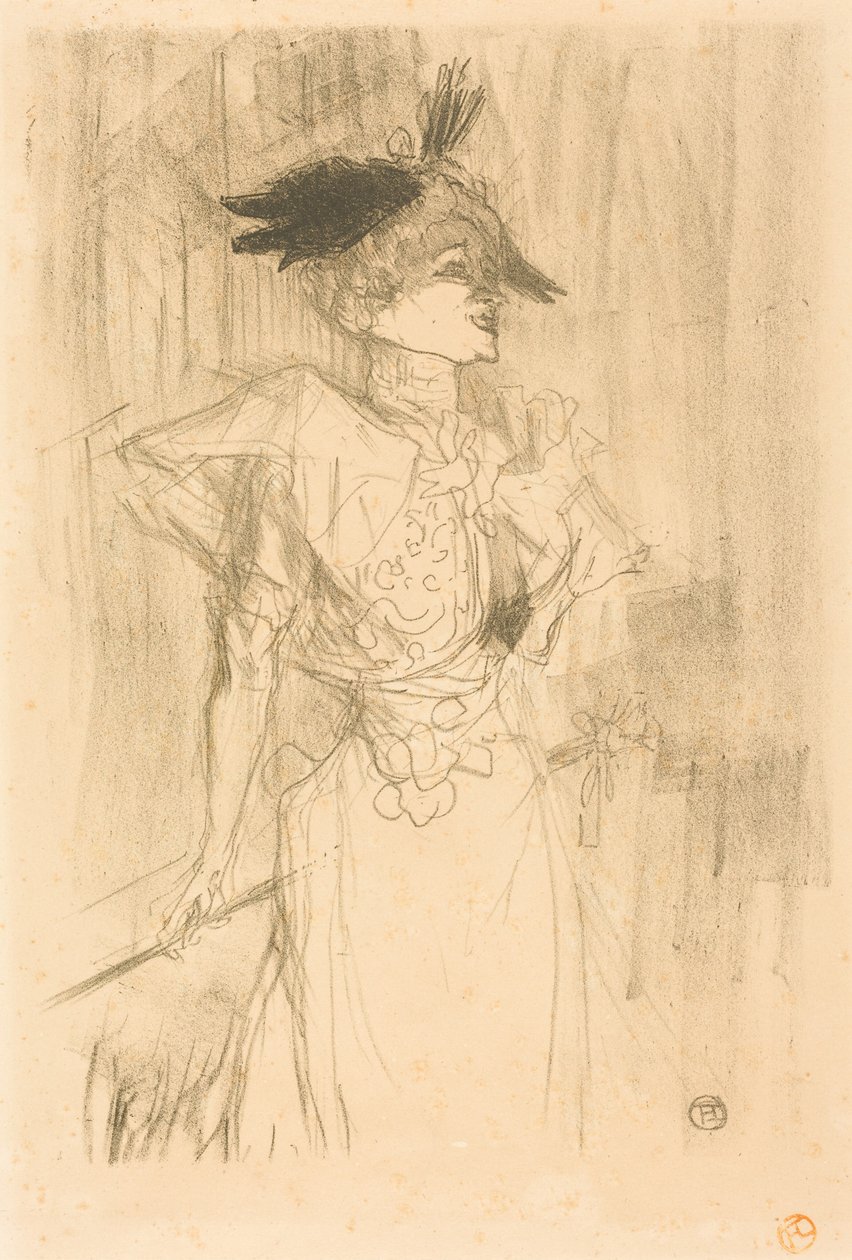 La signorina Marcelle Lender, in piedi (La signorina Marcelle Lender, debout) da Henri de Toulouse-Lautrec