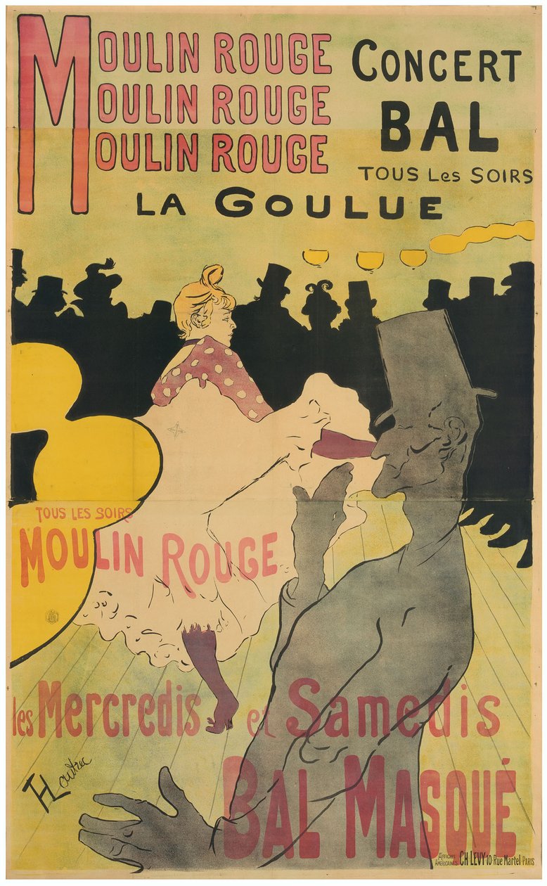 Moulin Rouge, La Goulue da Henri de Toulouse-Lautrec