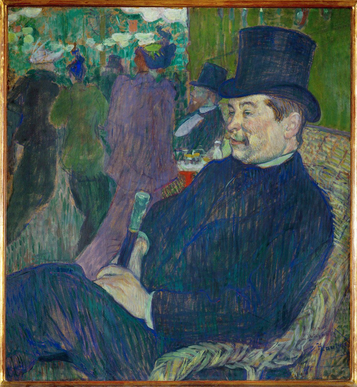 Ritratto del signor Delaporte nel giardino di Parigi da Henri de Toulouse-Lautrec