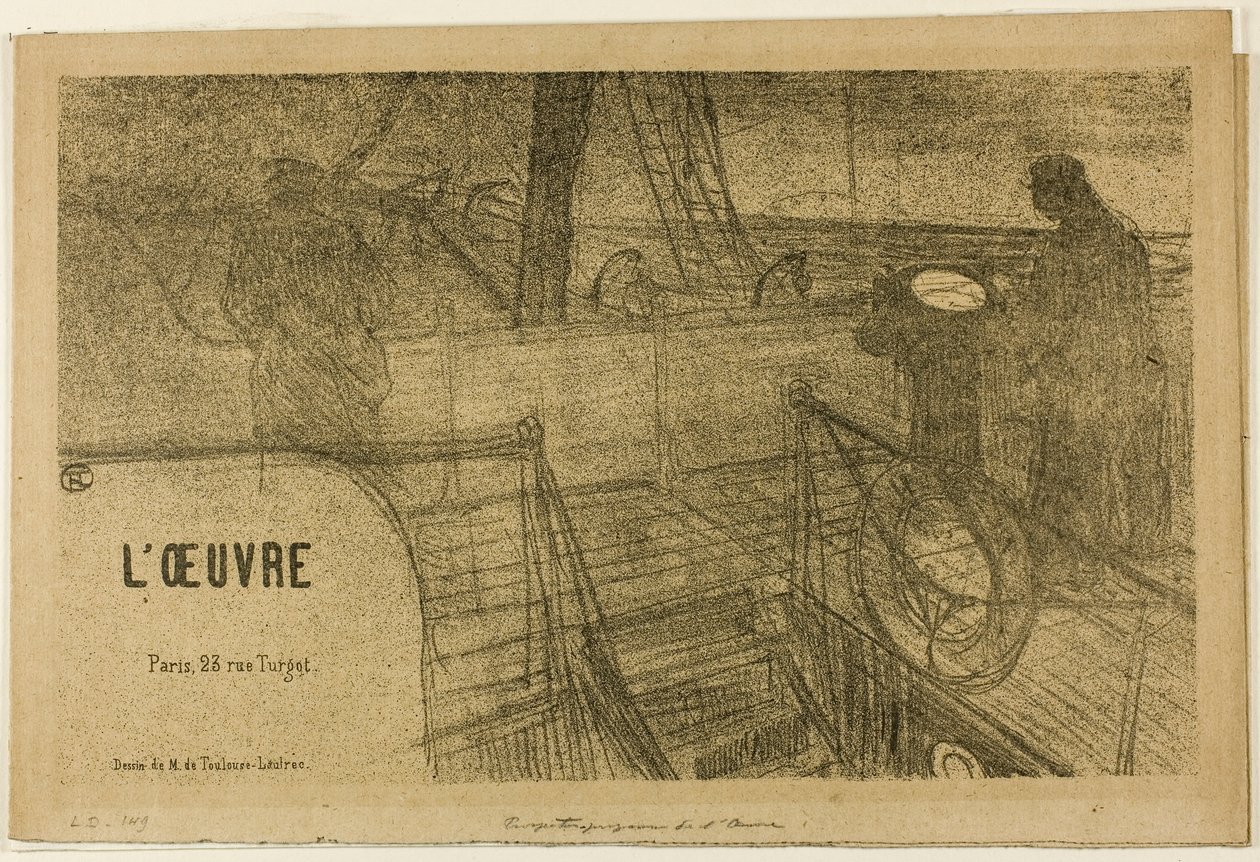 Prospetto-Programma di lavoro da Henri de Toulouse-Lautrec