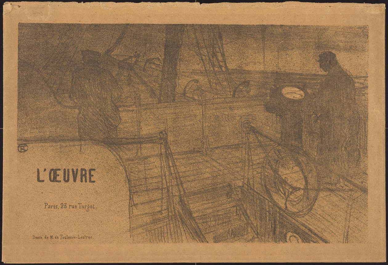 Prospekt Programm des Werks da Henri de Toulouse-Lautrec