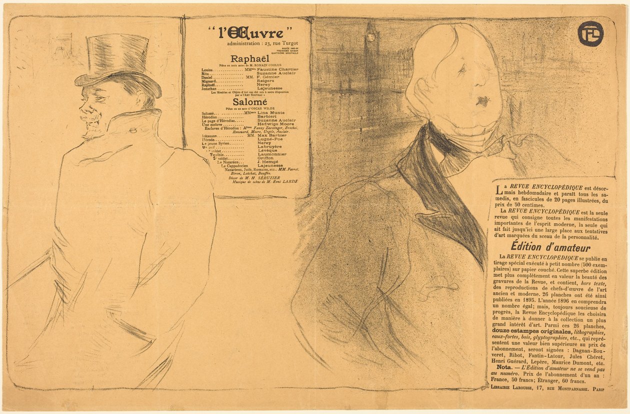 Raphael; Salome da Henri de Toulouse-Lautrec
