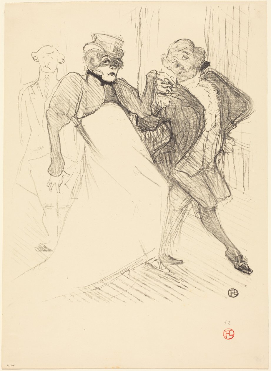 Rejane e Galipaux in "Madame Sans-Gêne" (Réjane e Galipaux in "Madame Sans-Gêne") da Henri de Toulouse-Lautrec