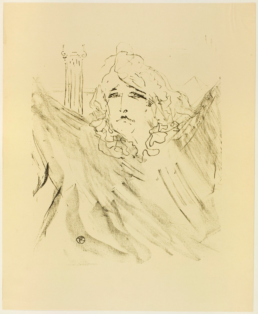 Sarah Bernhardt, da Treize Lithographies da Henri de Toulouse-Lautrec