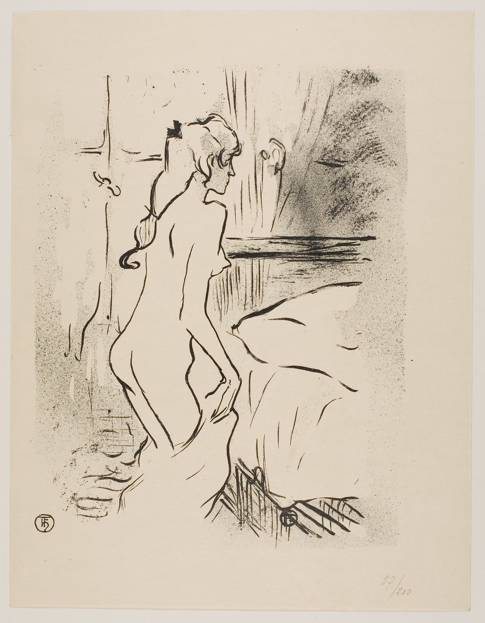 Studio di una donna da Henri de Toulouse-Lautrec
